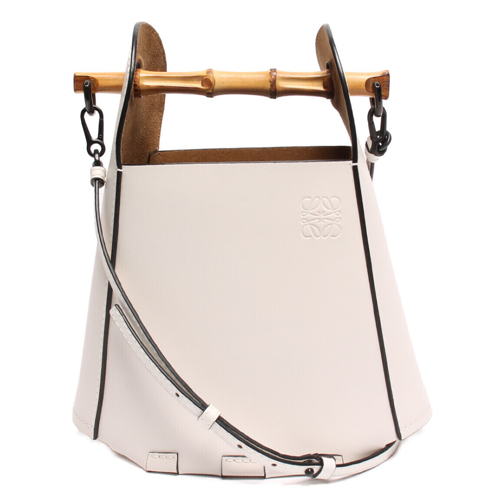 LOEWE leather handbag bamboo bucket bag calfskin